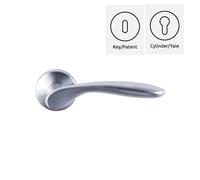 Coppia maniglie maniglia per porte interne mod. PRALI in ottone, design classico