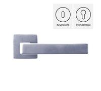 Coppia maniglie maniglia per porte interne modello BORMIDA bocchette quadrate