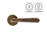 Coppia maniglie maniglia per porte interne modello CARRARA ottone stile classico