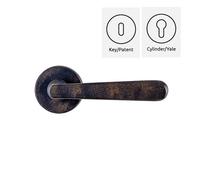 Coppia maniglie maniglia per porte interne modello CARRARA ottone stile classico