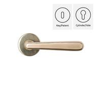 Coppia maniglie maniglia per porte interne modello CARRARA ottone stile classico