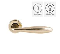 Coppia maniglie maniglia per porte interne modello LODi ottone, design elegante