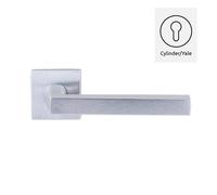 Coppia maniglie maniglia per porte interne modello TRIESTE, design squadrato