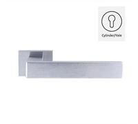 Coppia maniglie maniglia per porte interne modello VENARIA, design squadrato