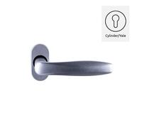 Coppia maniglie maniglia porte interne mod. SESIA alluminio stile tradizionale