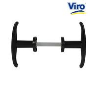 Viro | Coppia di Maniglie per Porte Basculanti con Spessore da 16 fino a 40 mm, Spessore Maniglie da 8 mm