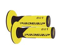 COPPIA MANOPOLE 801 PROGRIP 22 25 mm DA MOTO CROSS NERE GIALLE