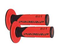 COPPIA MANOPOLE 801 PROGRIP 22 25 mm NERO ROSSO DA MOTO CROSS