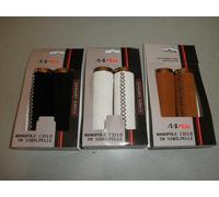 COPPIA MANOPOLE BICI VINTAGE C/CUCITURE IN PELLE SCAMOSCIATA NEW