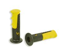 Coppia Manopole Ciclomotore Nero-Giallo V Parts per Moto Ricambi