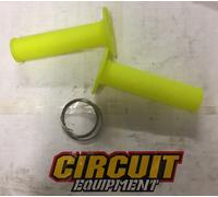 Coppia Manopole Circuit IV Giallo fluo Moto cross enduro - Pair Grips