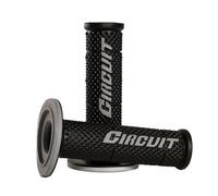 Coppia Manopole Circuit V Nere / Grigie Moto cross enduro - Pair Grips
