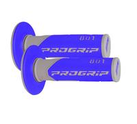 COPPIA MANOPOLE CROSS 801 PROGRIP 22 25 mm DA MOTO CROSS GRIGIO BLU