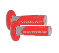 COPPIA MANOPOLE CROSS 801 PROGRIP 22 25 mm DA MOTO CROSS GRIGIO ROSSO