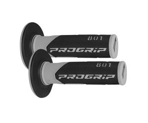 COPPIA MANOPOLE CROSS 801 PROGRIP 22 25 mm GRIGIO NERE