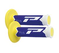 COPPIA MANOPOLE CROSS PROGRIP 788 22-25 mm BLU GIALLE E BIANCHE