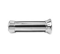 Coppia Manopole Custom Cromato Con Strisce Nere V Parts per Moto