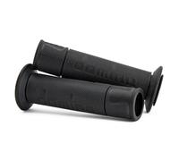 COPPIA MANOPOLE DOMINO A450 ANTRACITE/NERO RACING MOTO SCOOTER STRADALI FORATE