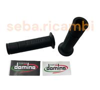 Domino Manopole A450 per Moto e Scooter Stradali On Road Racing Forate Blu/Rosso