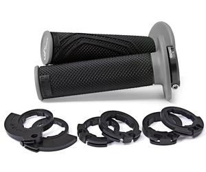 COPPIA MANOPOLE DOMINO D200 NERO GRIGIO D LOCK SISTEMA FISSAGGIO LOCK ON