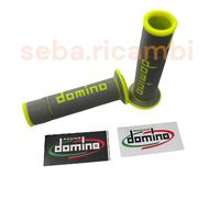 MANOPOLE DOMINO A450 MOTO SCOOTER Grigio Giallo Fluo ON ROAD RACING Forate