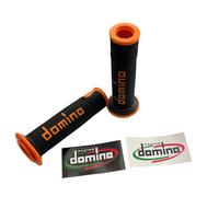 MANOPOLE DOMINO A450 MOTO SCOOTER STRADALI Nero Arancione ON ROAD RACING Forate