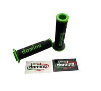 DOMINO Coppia MANOPOLE Nero/Verde Racing STRADALI