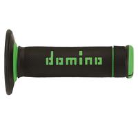 COPPIA MANOPOLE DOMINO NERO/VERDE X-TREME A190 MOTO SCOOTER OFFROAD