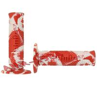 COPPIA MANOPOLE DOMINO SNAKE OFF-ROAD L.120 Ø 22/24 ROSSO-BIANCO A26041C93A7