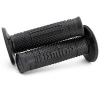 COPPIA MANOPOLE DOMINO SOFT PLUS UNIVERSALE MOTO ANTRACITE 120MM CHIUSE