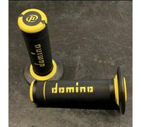 Coppia Manopole Domino X Treme Moto Cross Enduro Nere Gialle