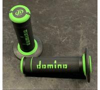 Coppia Manopole Domino X Treme Moto Cross Enduro Nere Verdi