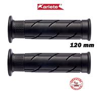 COPPIA MANOPOLE FORATE ARIETE MOTO HONDA SCOOTER NERE 120 MM 22/25