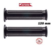 COPPIA MANOPOLE FORATE ARIETE MOTO SCOOTER NERE 120 MM 22/25 SUPERSOFT