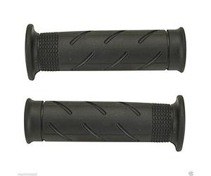 COPPIA MANOPOLE FUSTELLATE NERE L. 120 mm DOMINO MODELLO HONDA PER SH 300