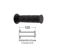 COPPIA MANOPOLE MANUBRIO DOMINO PER MOTO NERE HONDA SH 300/INTEGRA 700 CHIUSE