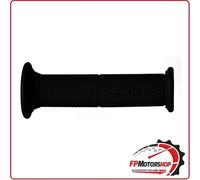 COPPIA MANOPOLE MANUBRIO PER MOTO ROAD SOFT NERO ARIETE 02613-N 130mm FORATE