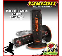 COPPIA MANOPOLE MOTO CROSS ENDURO JUPITER CIRCUIT HUSQVARNA MOTO ARANCIONE NERO