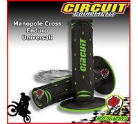 COPPIA MANOPOLE MOTO CROSS ENDURO JUPITER CIRCUIT MOTO VERDE NERO BICOMPONENTE