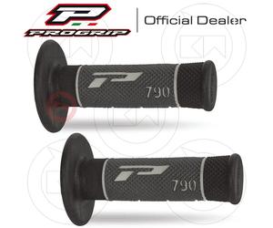 COPPIA MANOPOLE MOTO CROSS ENDURO PROGRIP MX CARBON GEL 790-189 NERO/GRIGIO