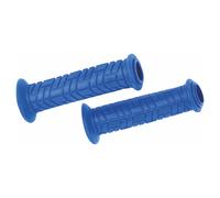 COPPIA MANOPOLE MOTO IN GOMMA BLU DIAMETRO 22X24 MOTO SCOOTER UNIVERSALI
