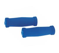 COPPIA MANOPOLE MOTO IN NEOPRENE BLU DIAMETRO 22X24 MOTO SCOOTER UNIVERSALI