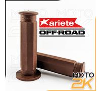 COPPIA MANOPOLE MOTO SCOOTER ARIETE GRIPS VINTAGE CAFE RACER HERITAGE OTTOGONALI