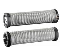 Manopole MTB ODI Elite Motion Lock-On 2.1 Grigie con Morsetti Neri, 130mm - Comfort e Prestazioni