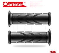 COPPIA MANOPOLE NERE APERTE ALTA QUALITÃƒÂ€ ARIETE DISEGNO HONDA 115mm Ø22/24