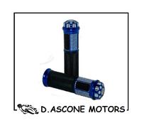 COPPIA MANOPOLE NERE BLU WILD UNIVERSALI MOTO SCOOTER MAXISCOOTER