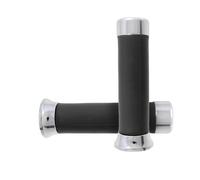 COPPIA MANOPOLE NERE CON TAPPI CROMATI PIAGGIO VESPA PX 582324 RMS 184170220