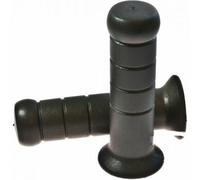 COPPIA MANOPOLE NERO 22 24MM L 122MM CHIUSE DOMINO