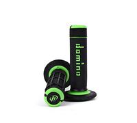 Manopole Off Road DOMINO Cross Nero/Verde a02041c4440 per Moto Ricambi