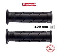 COPPIA MANOPOLE NON FORATE ARIETE MOTO HONDA SCOOTER NERE 120 MM 22/25